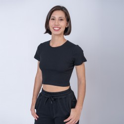 Camiseta Top Dama Verano Negro