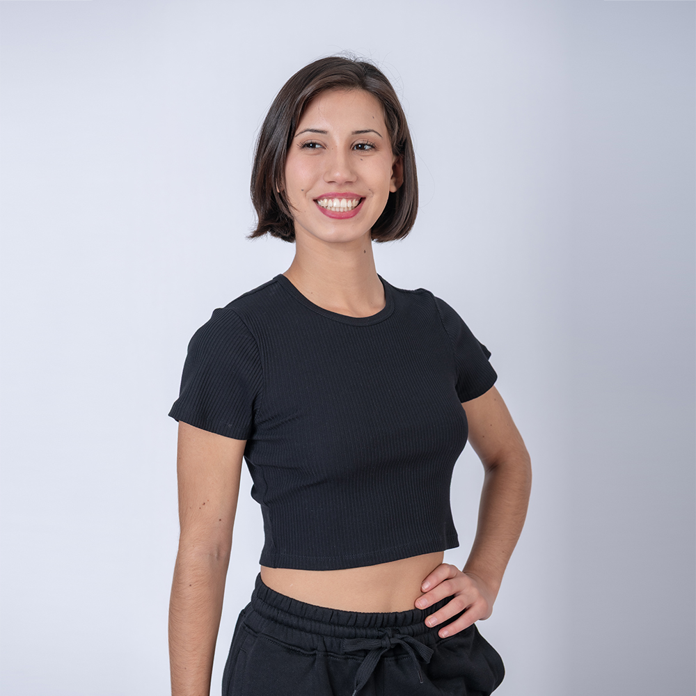 Camiseta Top Dama Verano Negro