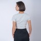 Camiseta Top Dama Verano Gris Melange