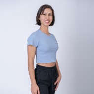 Camiseta Top Dama Verano Celeste