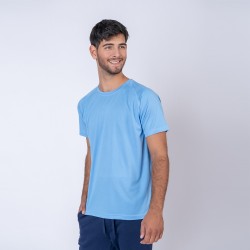 Camiseta 100% Dry Texturada Celeste