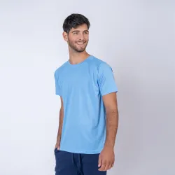 Camiseta 100% Dry Texturada Celeste