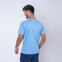 Camiseta 100% Dry Texturada Celeste