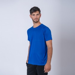 Camiseta 100% Dry Texturada Azul Francia