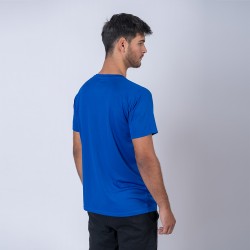 Camiseta 100% Dry Texturada Azul Francia
