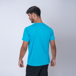 Camiseta 100% Dry Texturada Turquesa