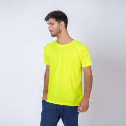 Camiseta 100% Dry Texturada Amarillo Fluo