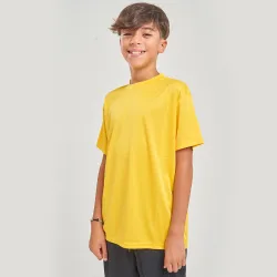 Camiseta Dry Niño Amarilla