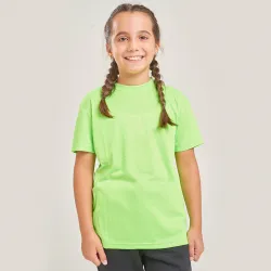 Camiseta Dry Niño Verde Fluo