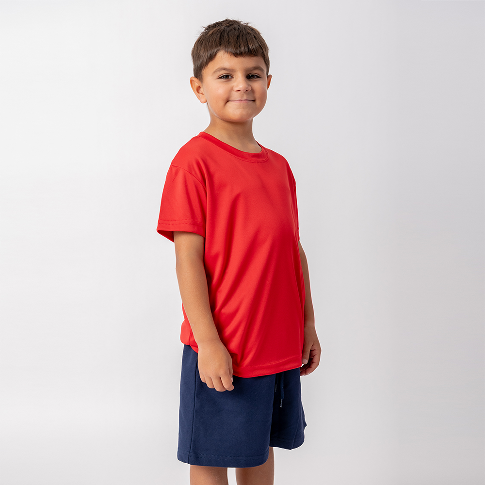 Camiseta Dry Niño Rojo