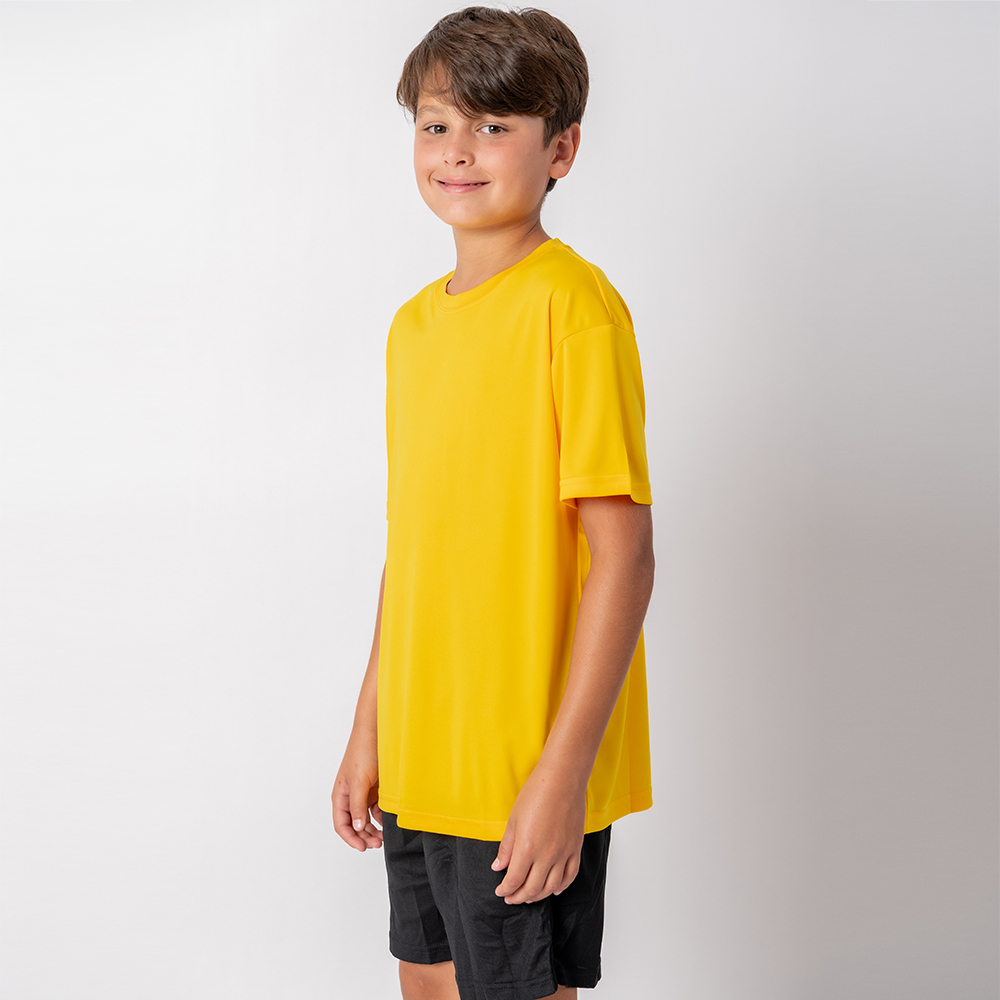 Camiseta Dry Niño Amarilla
