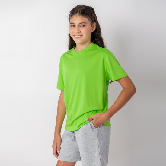 Camiseta Dry Niño Verde Fluo