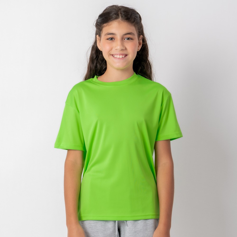 Camiseta Dry Niño Verde Fluo