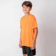 Camiseta Dry Niño Naranja Fluo