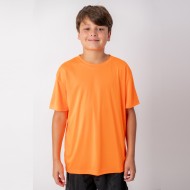 Camiseta Dry Niño Naranja Fluo