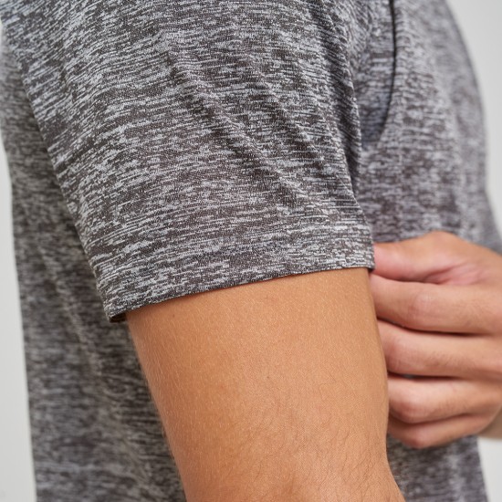 Camiseta SW Active Wear gris jaspeado