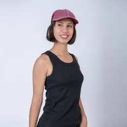 Musculosa dama rib negro