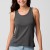 Musculosa dama rib gris topo