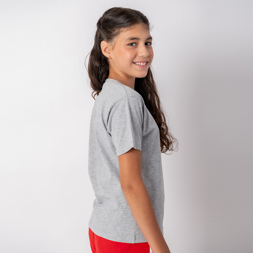 Camiseta Niño Gris Melange