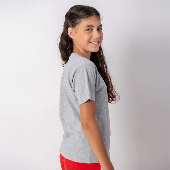 Camiseta Niño Gris Melange