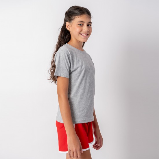 Camiseta Niño Gris Melange