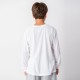 Camiseta Niño manga larga con puño Blanca