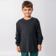 Camiseta Niño manga larga con puño Negra