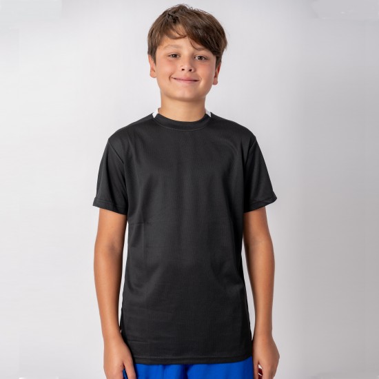 Camiseta de Futbol PRO Niño negro/blanco