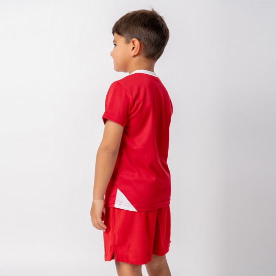 Camiseta de Futbol PRO Niño rojo/blanco