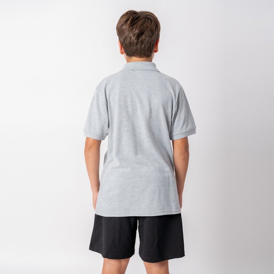 Remera Polo niño Mix Gris melange