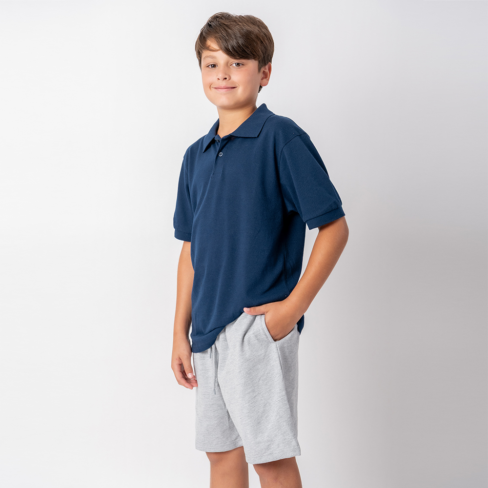 Remera Polo niño Mix Azul marino