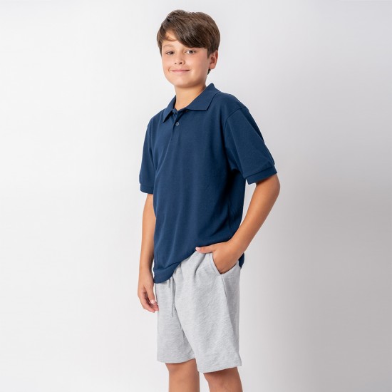 Remera Polo niño Mix Azul marino