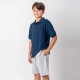 Remera Polo niño Mix Azul marino