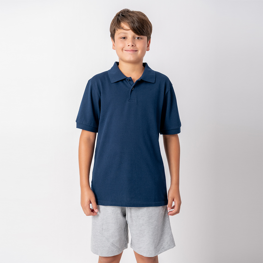 Remera Polo niño Mix Azul marino