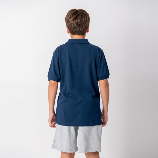 Remera Polo niño Mix Azul marino