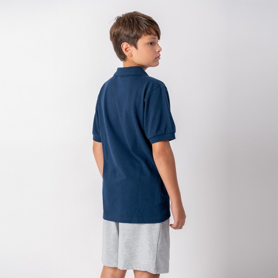 Remera Polo niño Mix Azul marino