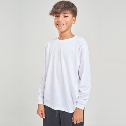 Camiseta Niño manga larga con puño Blanca Camiseta Niño manga larga con puño Blanca