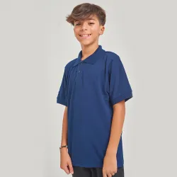 Remera Polo niño Mix Azul indigo