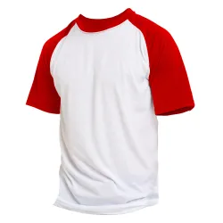 Camiseta Niño Subliprint blanco/rojo