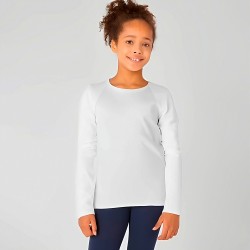 Camiseta Niño Subliprint Manga Larga Blanca