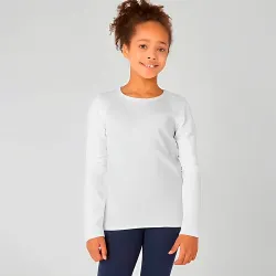 Camiseta Niño Subliprint Manga Larga Blanca