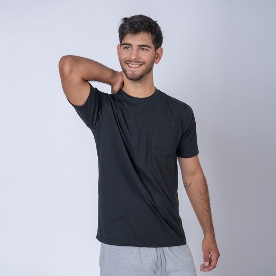 Camiseta pocket negro