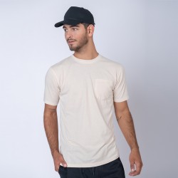 Camiseta pocket beige