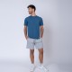 Camiseta pocket azul piedra
