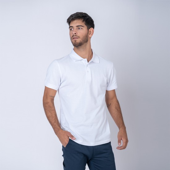 Remera Polo Blanca