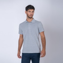 Remera Polo Gris