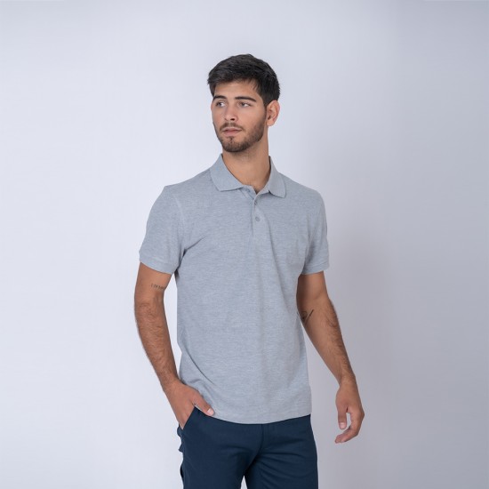 Remera Polo Gris