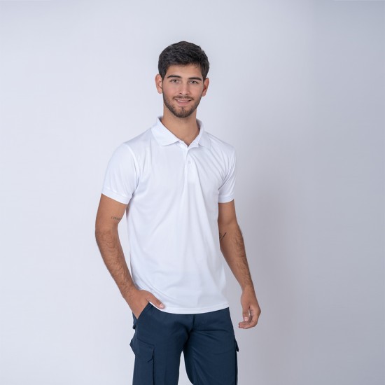 Remera Polo Dry Blanca