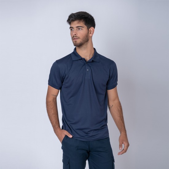 Remera Polo Dry Azul