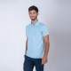 Remera polo dry celeste